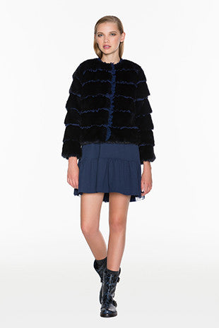 Midnight Blue Faux Fur