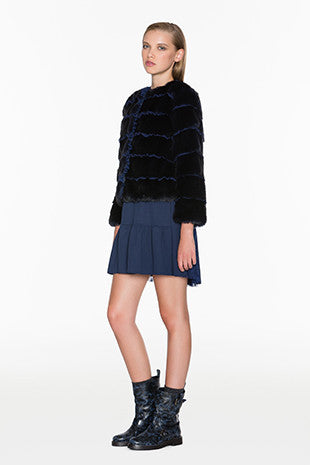 Midnight Blue Faux Fur