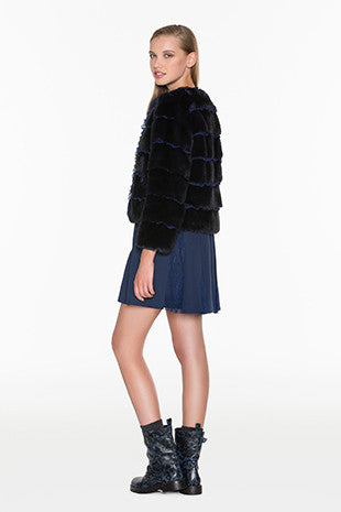Midnight Blue Faux Fur