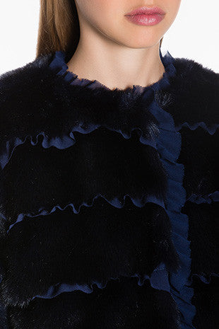 Midnight Blue Faux Fur