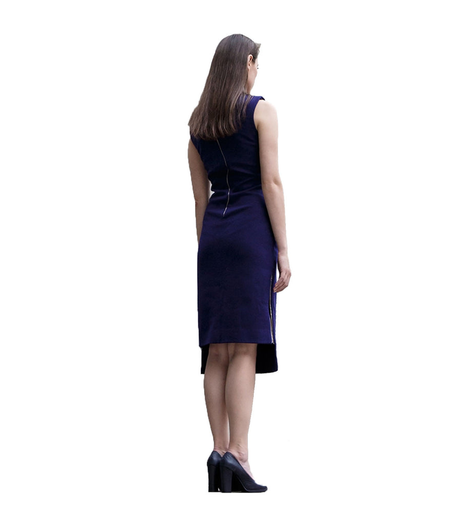 Pantone 2745C Tailored Sheath Dress