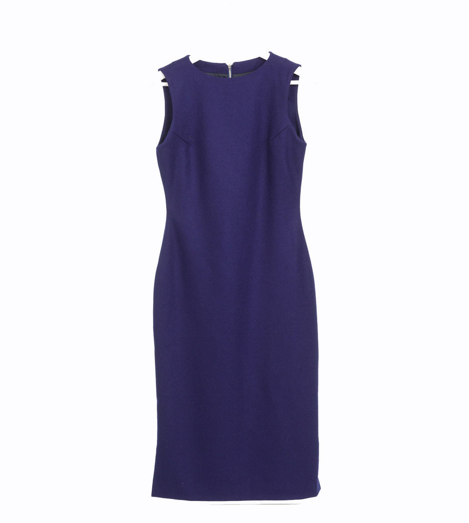 Pantone 2745C Tailored Sheath Dress