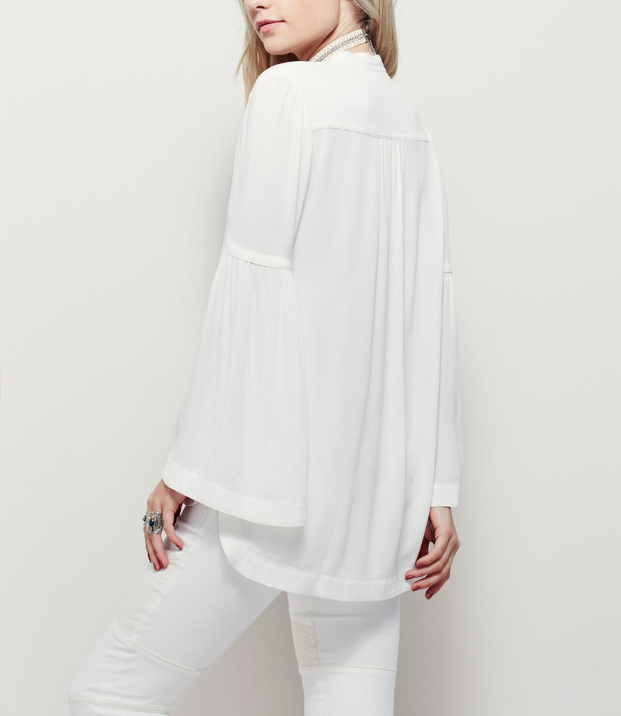 White Button Down Tunic