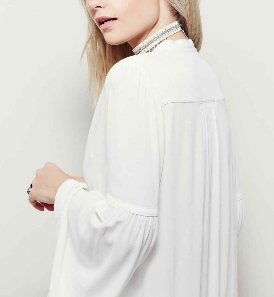 White Button Down Tunic