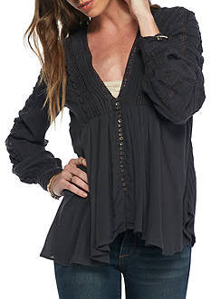 Grey Bohemian Blouse