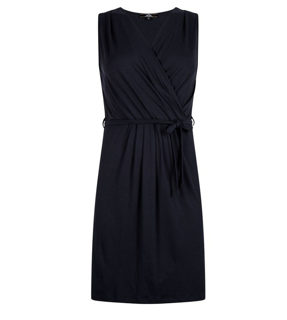 Buy Blue Wrap Neckline and Belt