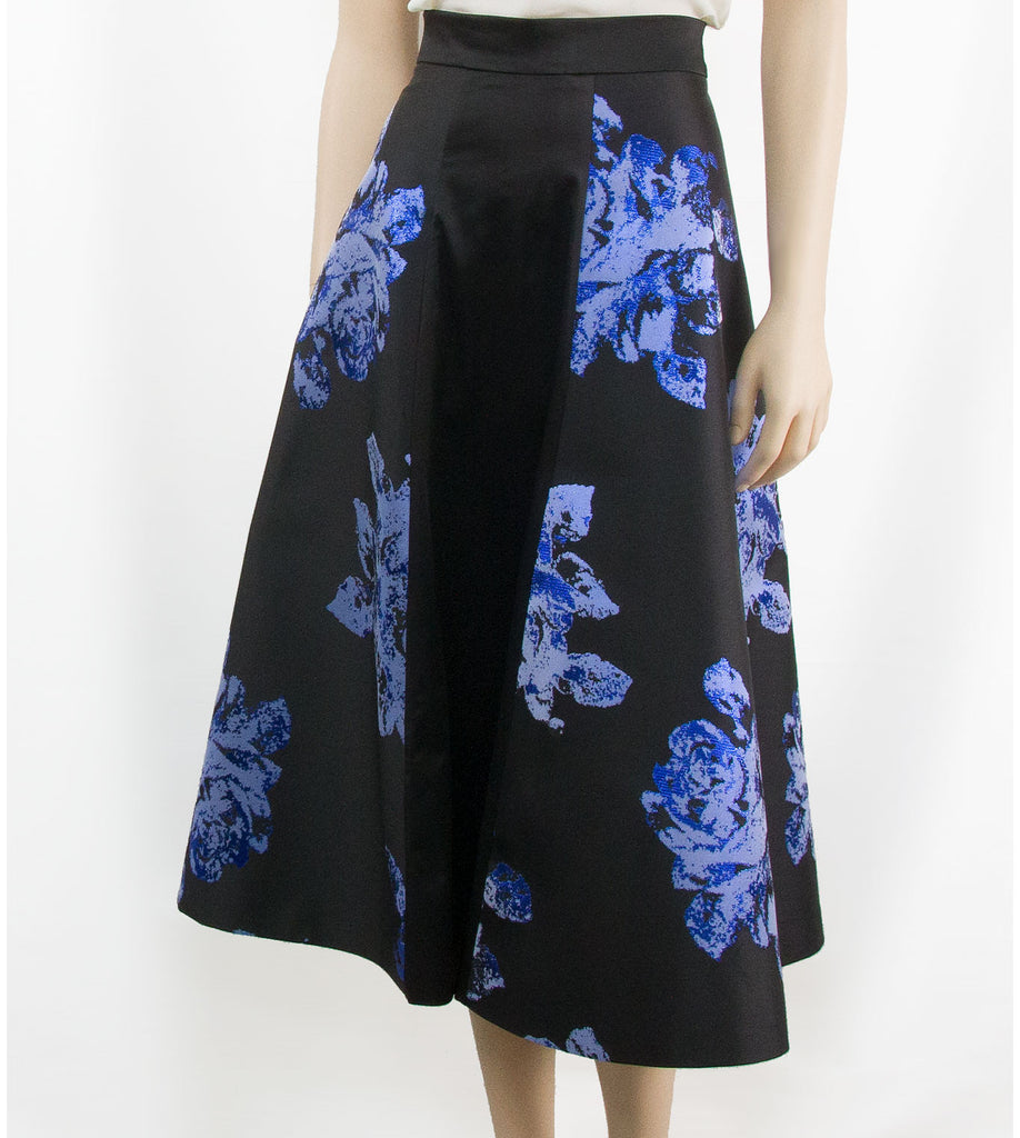 Black Flower Embroidered Tulle Skirt – Nikko Blu Boutique