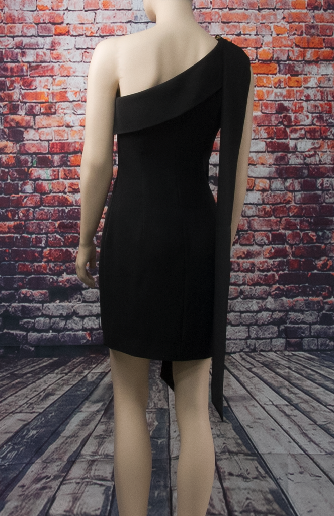 Black One-Shoulder Dress