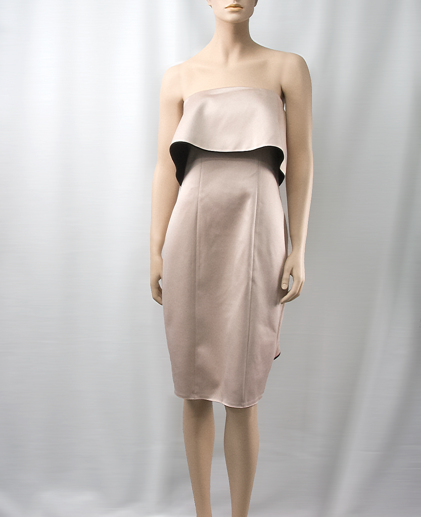 Dusty Rose Strapless Dress