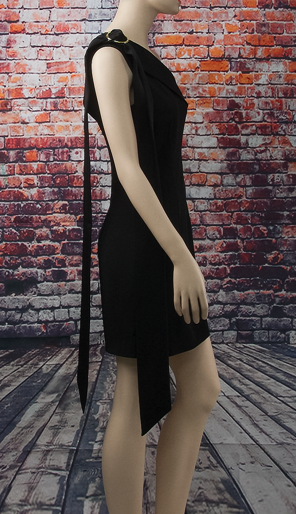 Black One-Shoulder Dress