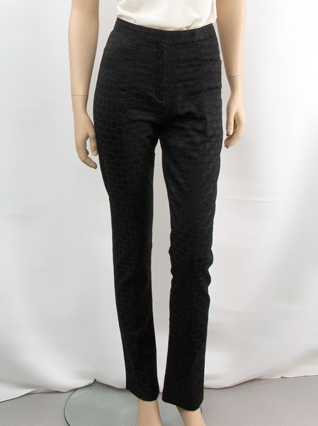 Black Pattern Dress Trousers