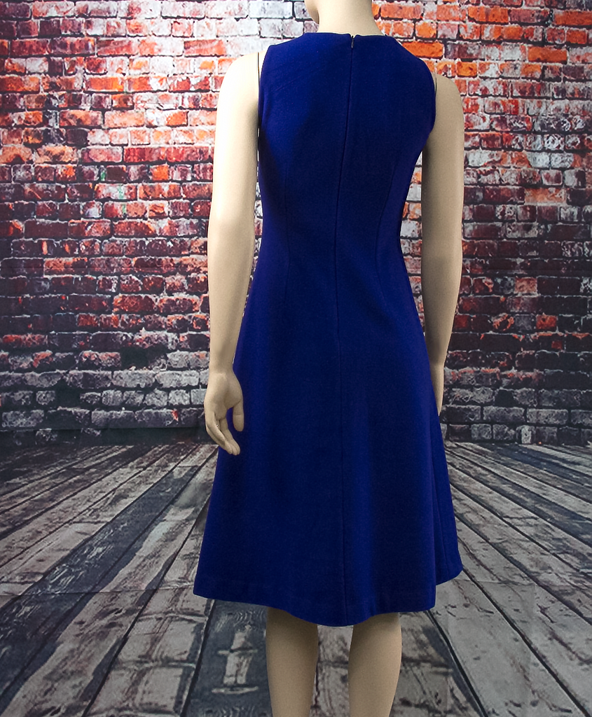 Royal Blue Woollen Dress