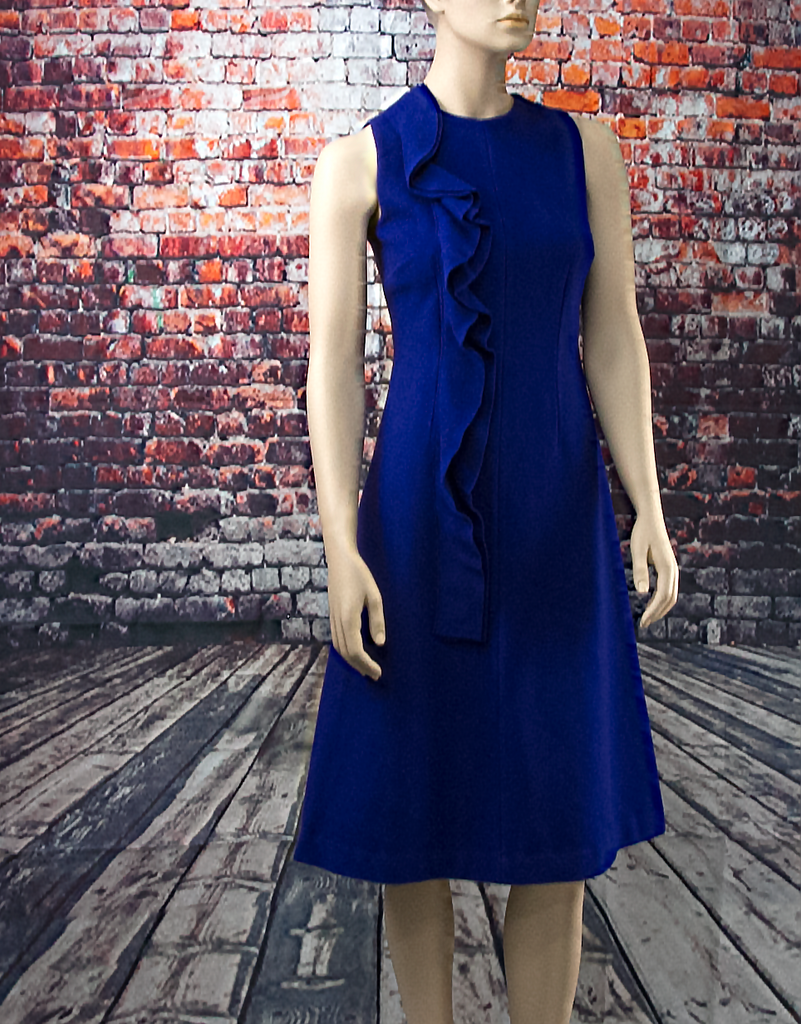 Royal Blue Woollen Dress