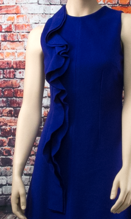Royal Blue Woollen Dress