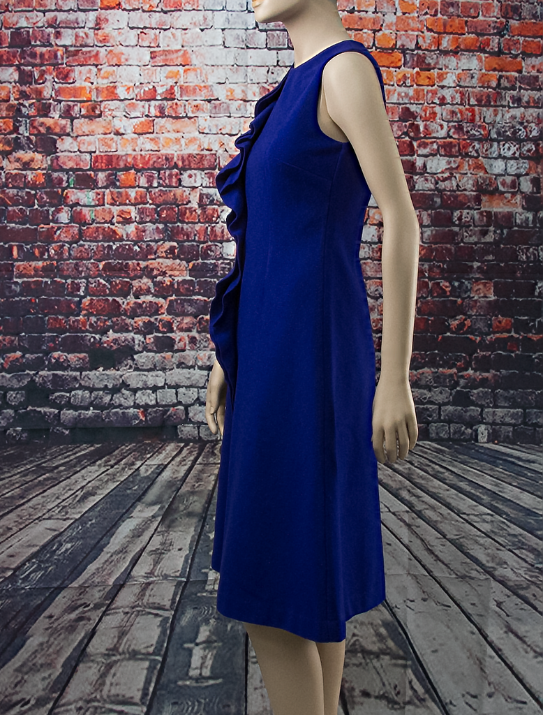 Royal Blue Woollen Dress