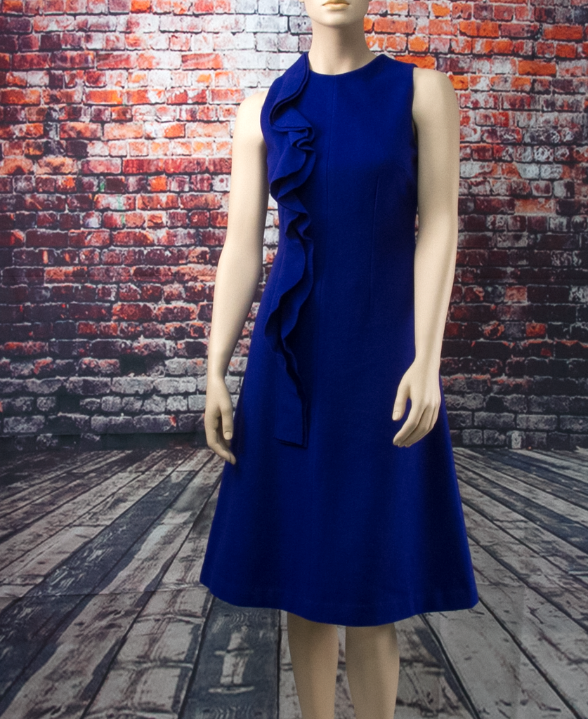Royal Blue Woollen Dress