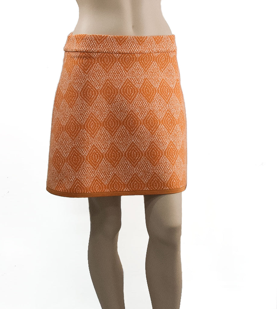 Orange Woollen Skirt