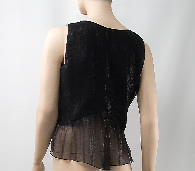 Black Shimmery Sheer Tank
