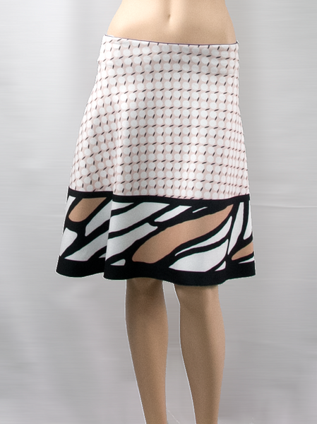 Black/Pink Dotted Skirt