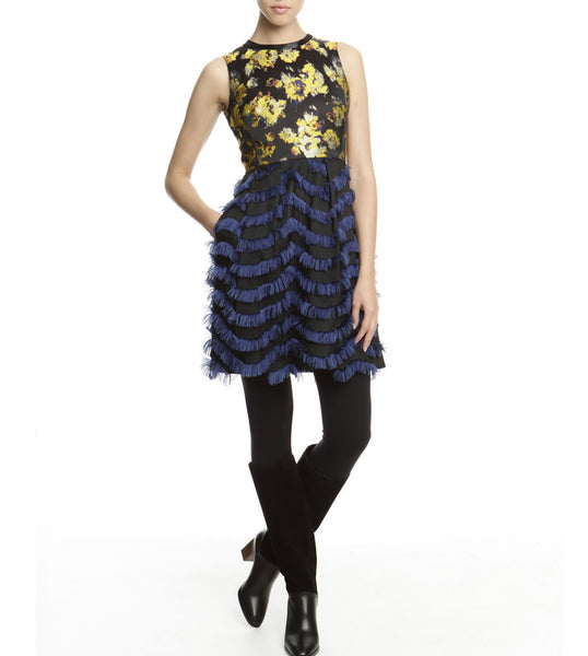 Dress in Lurex Jacquard