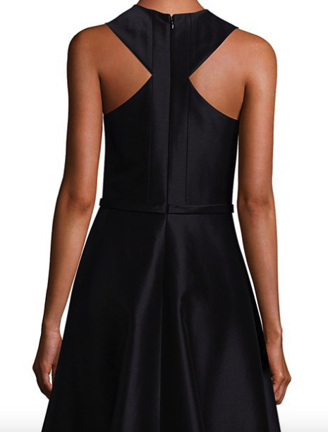 Black Sleeveless Hi-Low Gown