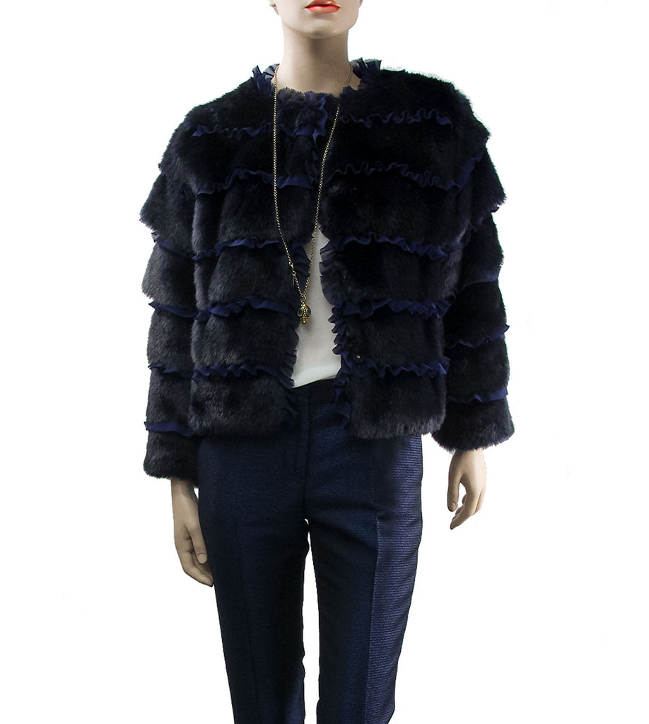 Midnight Blue Faux Fur