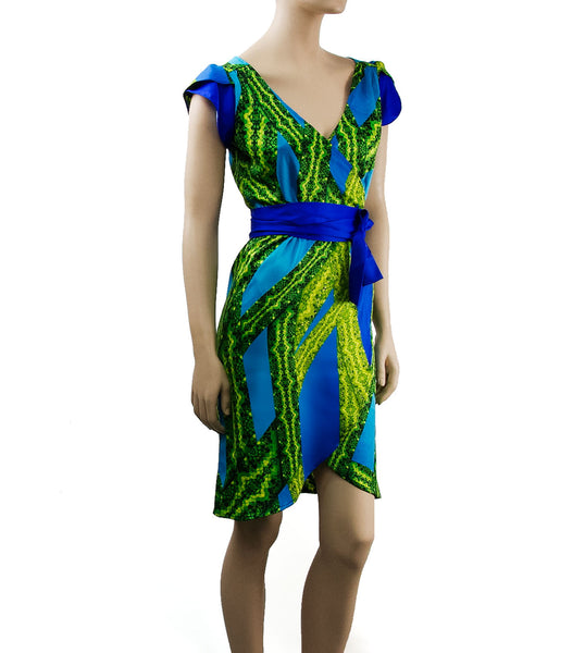 Blue/Green Blast Dress